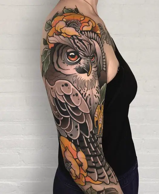 owl tattoos for women