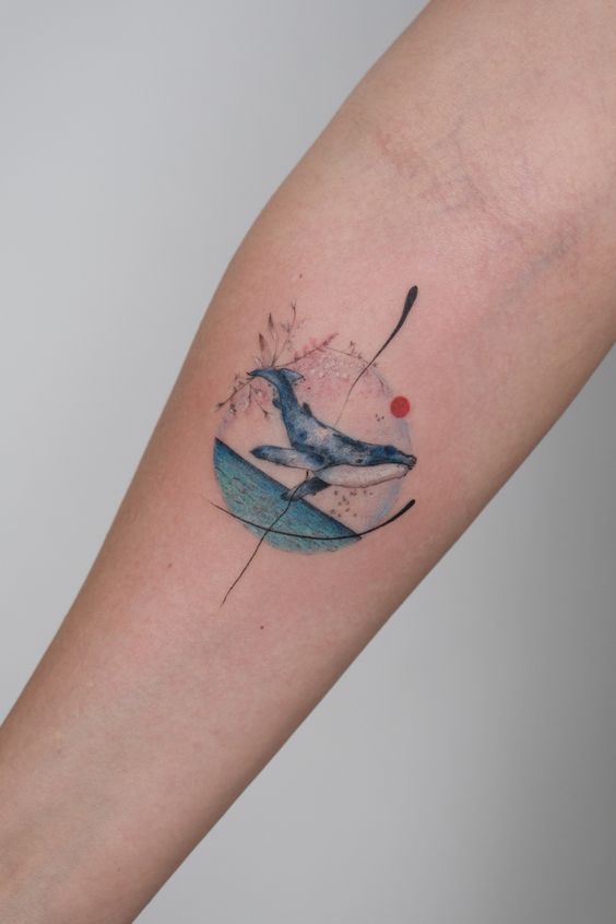 sea forearm tattoo