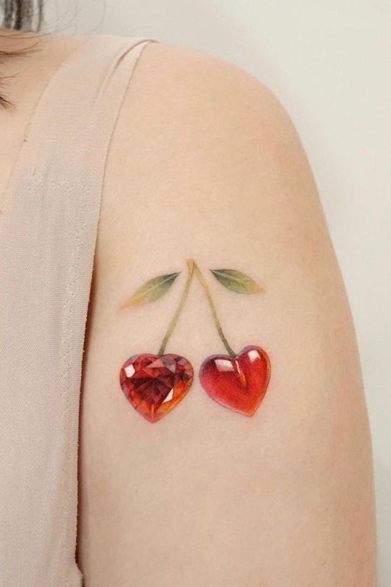 Cherry tattoo design