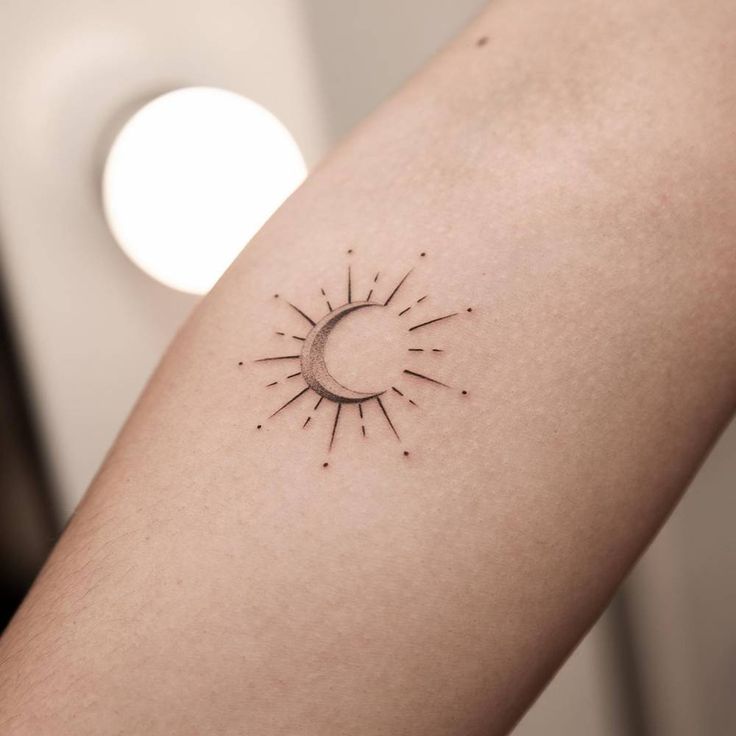Sun and moon tattooss