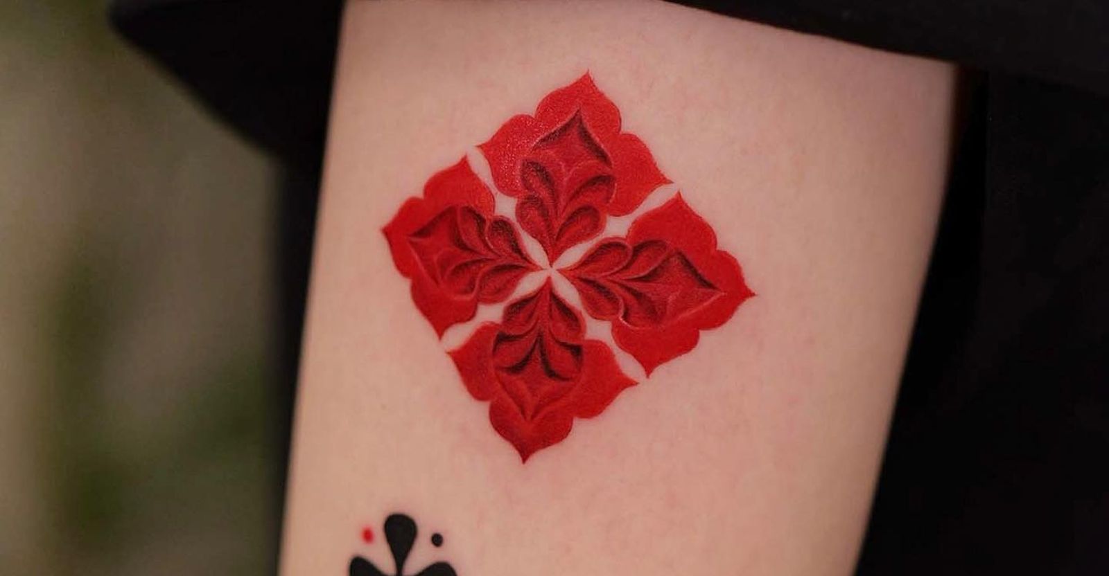 red ink tattoos