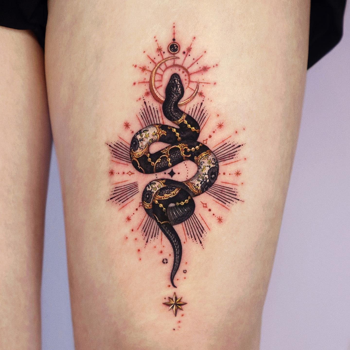 snake tattoo for women by yeriel tattoo