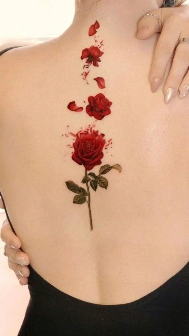 spine rose design