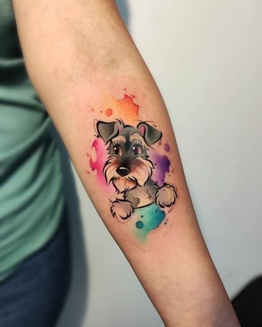 Best and watercolor tattoos of dogs