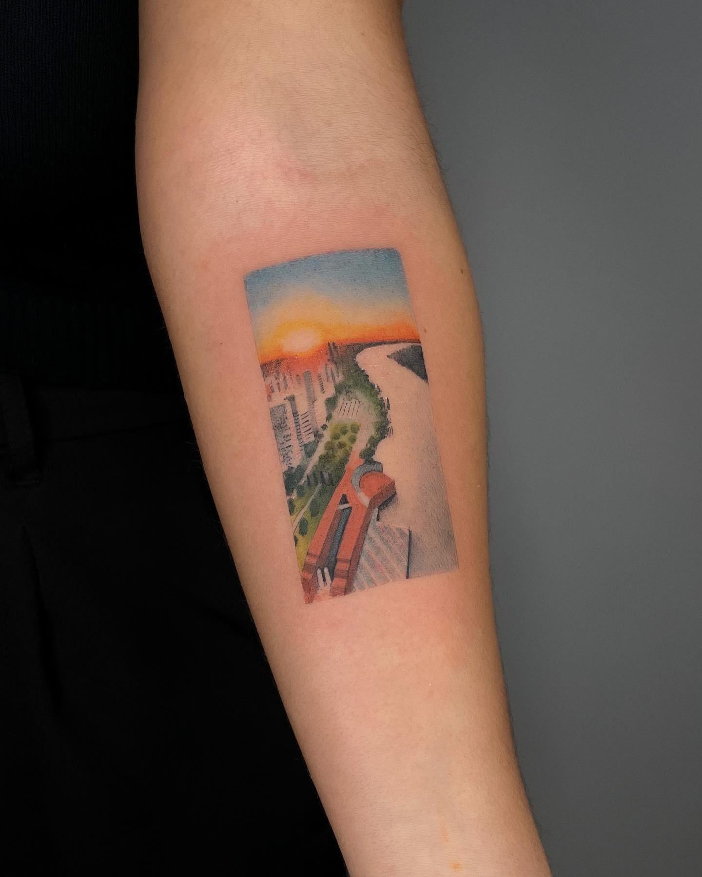 Cute watercolor tattoos by rukatattoo