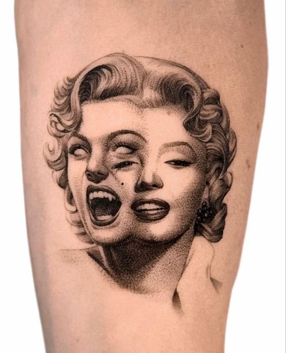 Portrait tattoo for womens