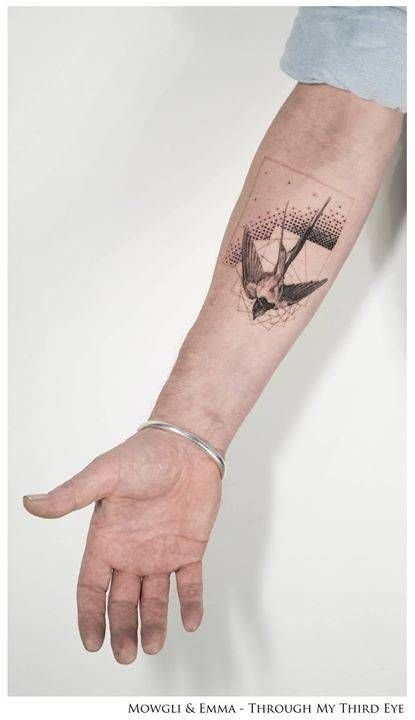 Simple tattoo in a detailed style