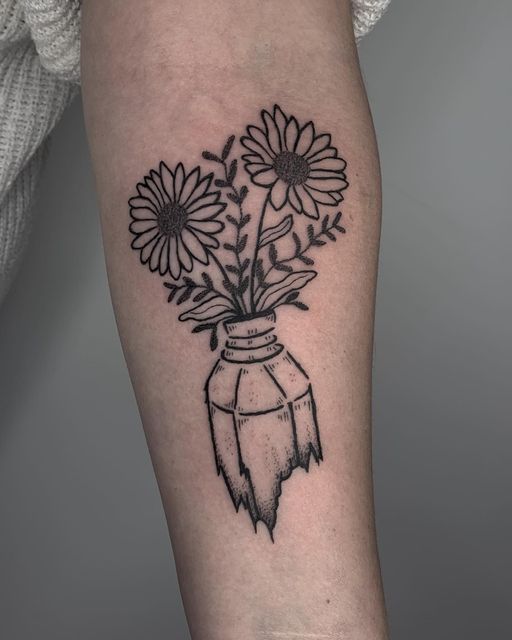 broken vase tattoo ideas