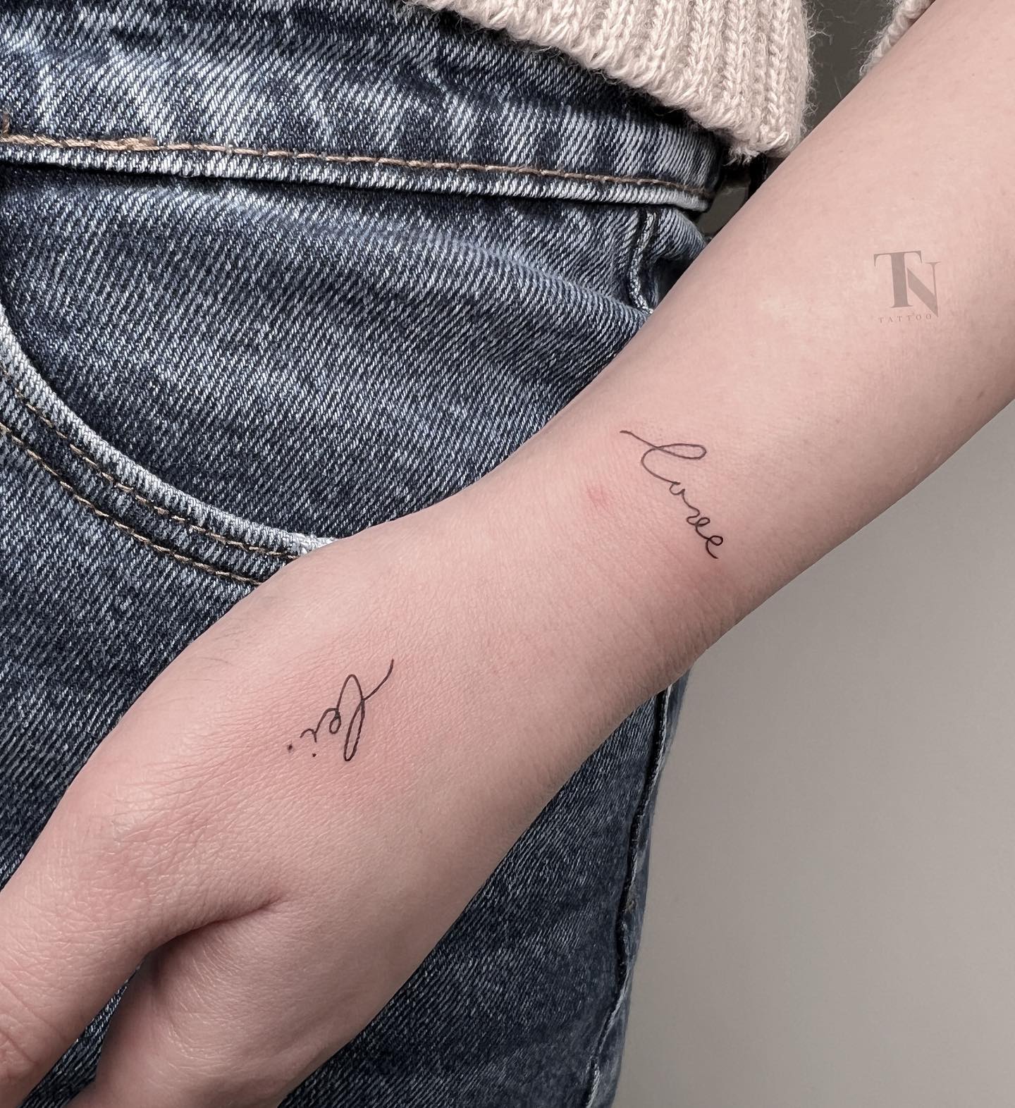 simple typography design by nazanin.tntattoo