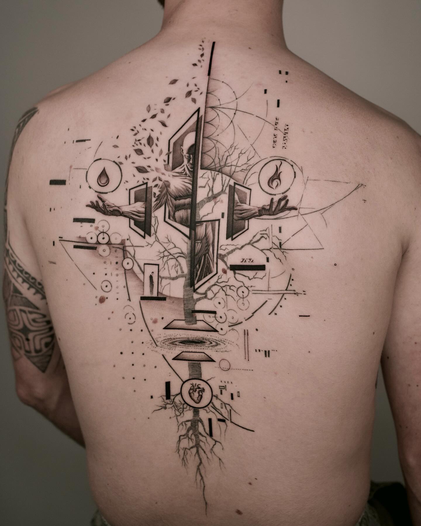 unique geometric tattoos by johnmonteiro