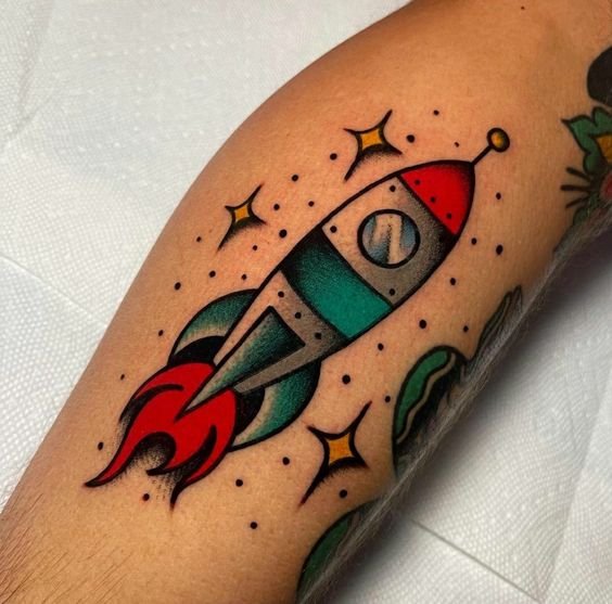 Colorful rocket design