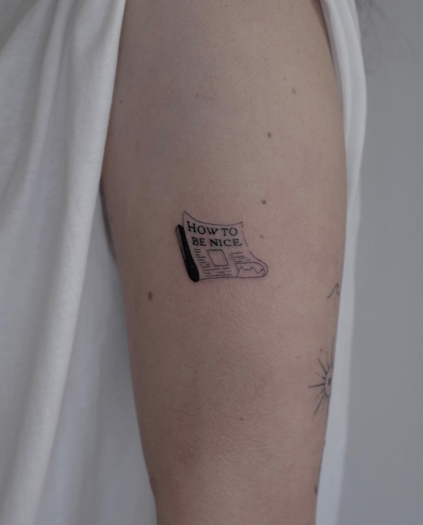 Cute newspaper tattoos by skinofglass