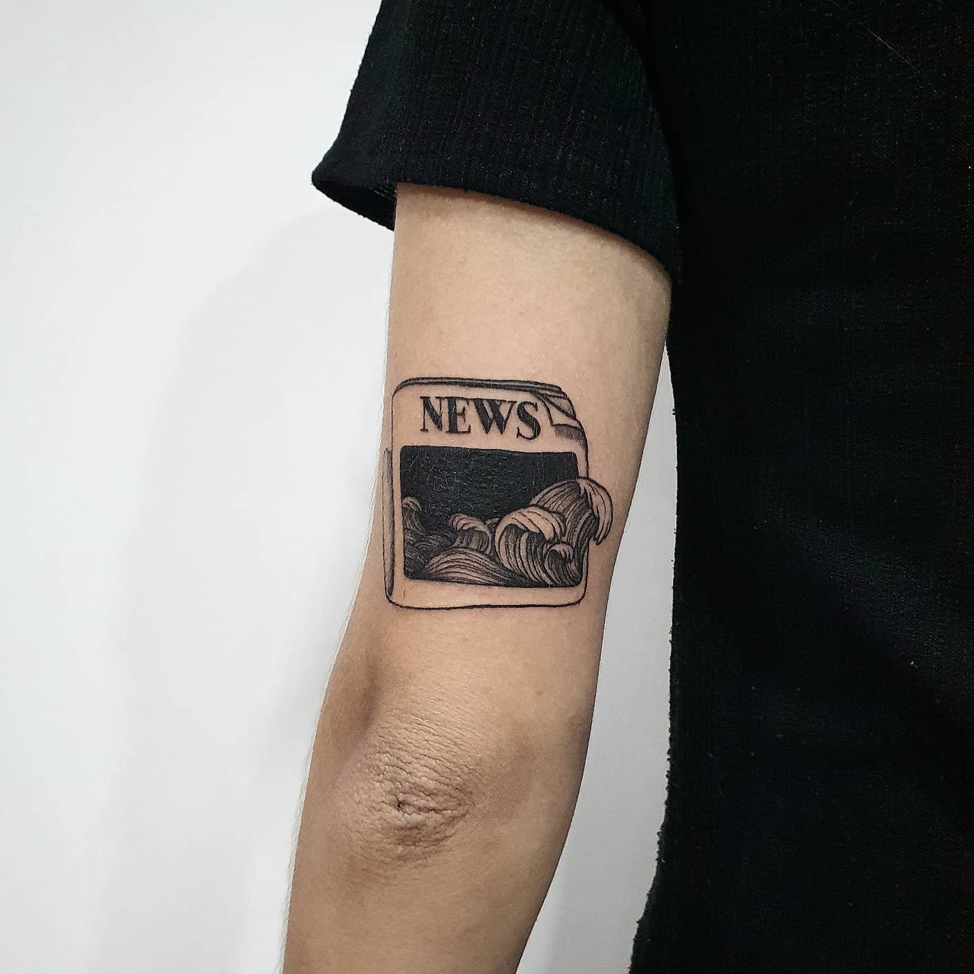 Newspaper design for men by catab.tattooer