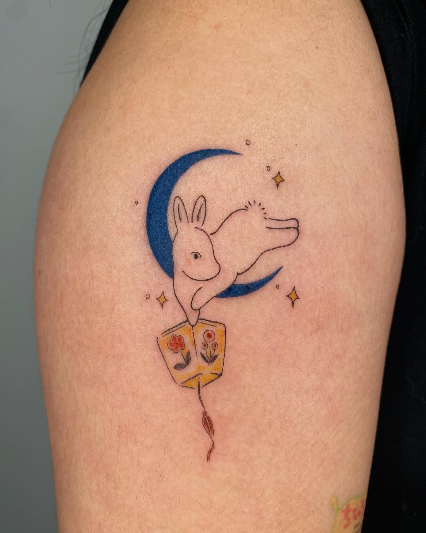 cartoon bunny tattoos by silky.rabbit