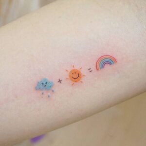 Rainbow tattoo design