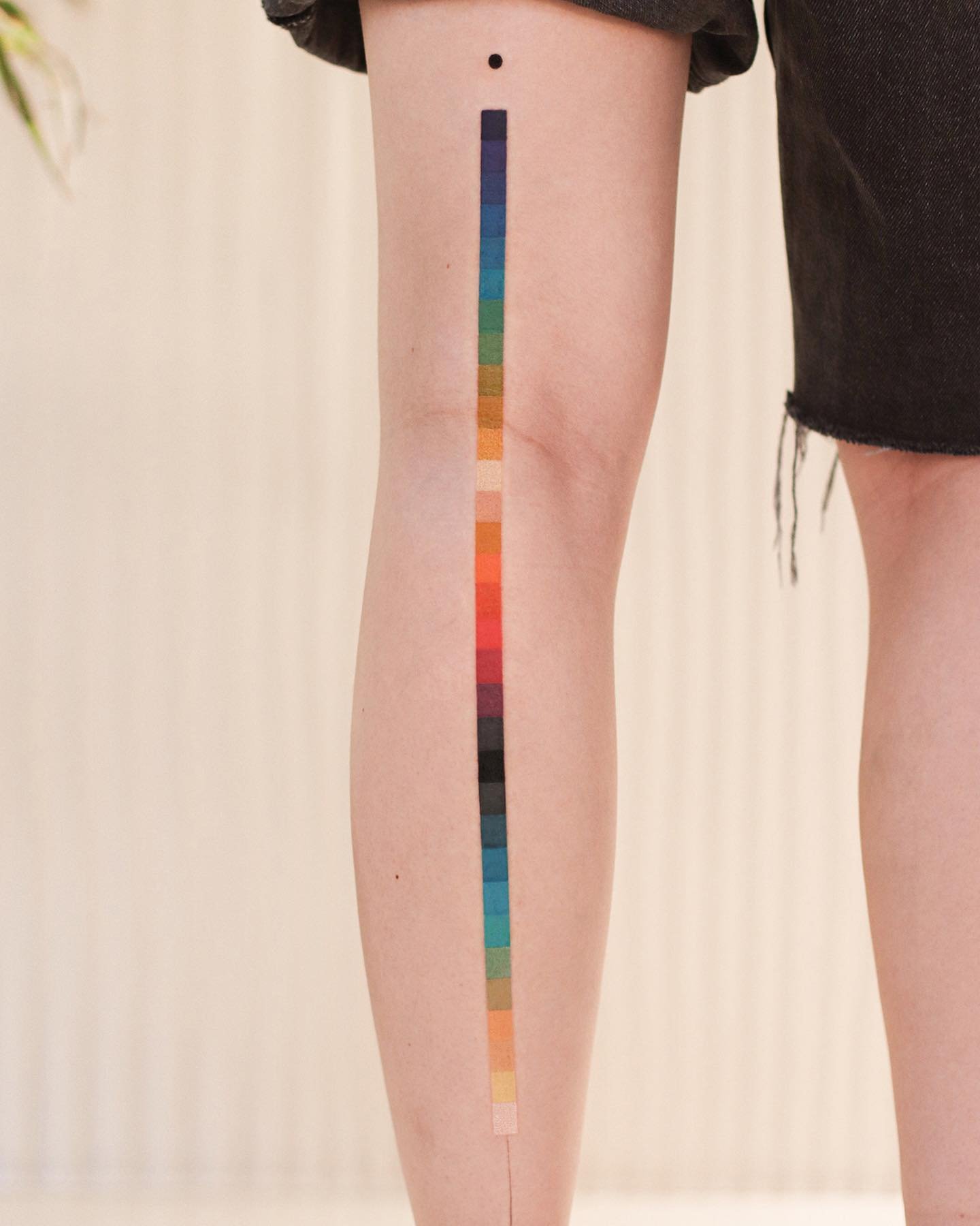 Watercolor rainbow tattoos by inkflow leia