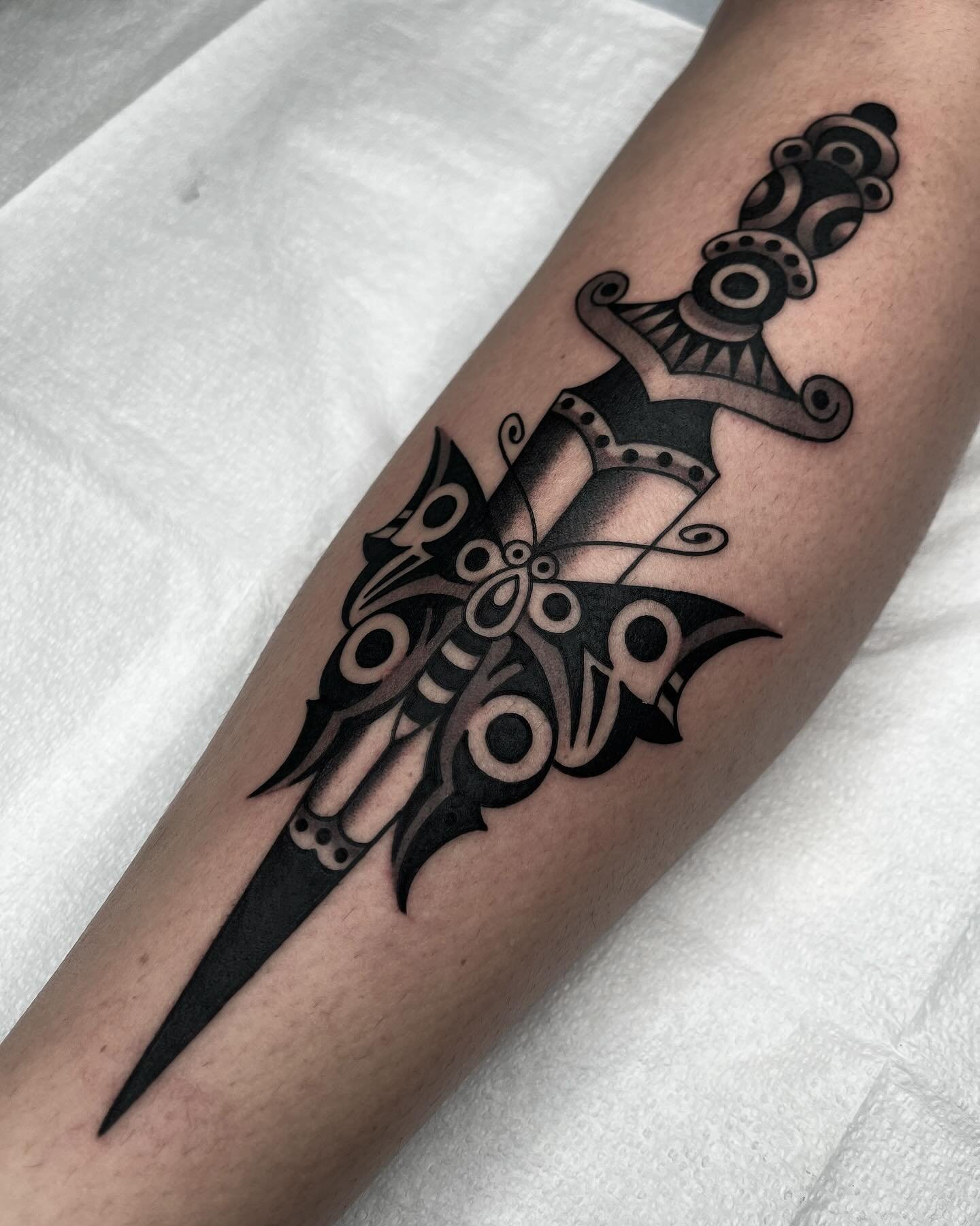 Black tribal tattoos by mikemillertattoos